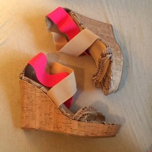 Chinese Laundry Snakeskin Wedge